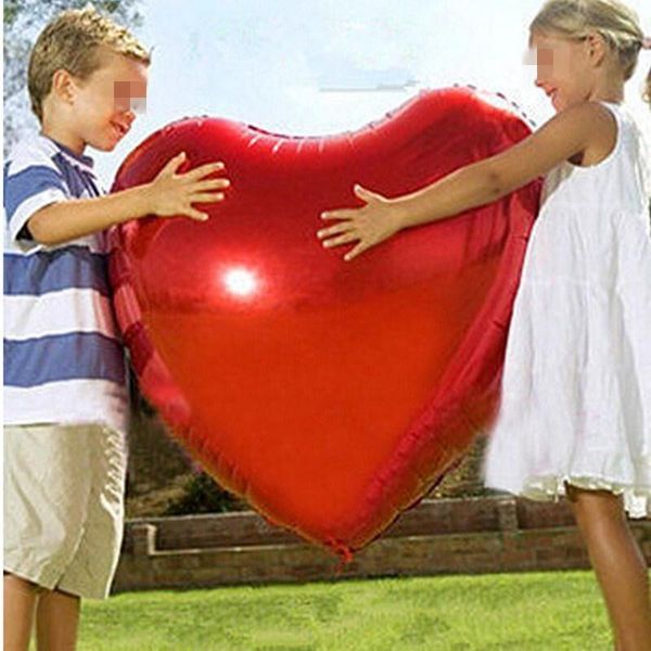 

party decoration 75cm/32inch foil heart balloon for wedding decorations inflatable red shaped aluminum balloons helium globos