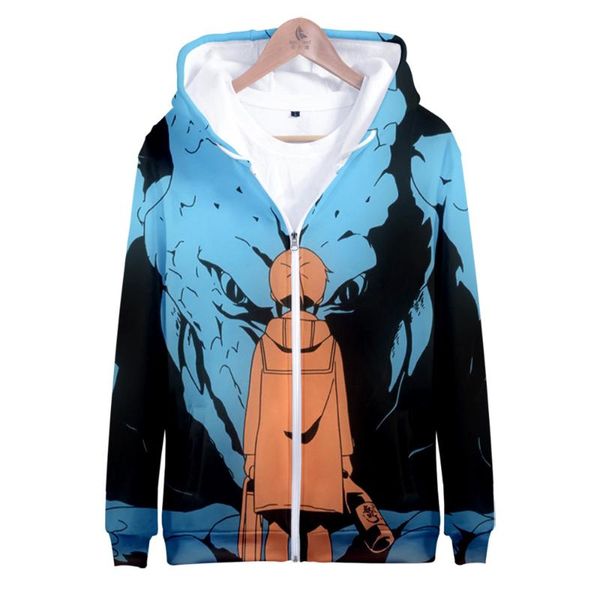 

men's hoodies & sweatshirts miss kobayashi's dragon maid zipper 3d prints fashion long sleeve hooded sweatshirt streetwear clothes, Black