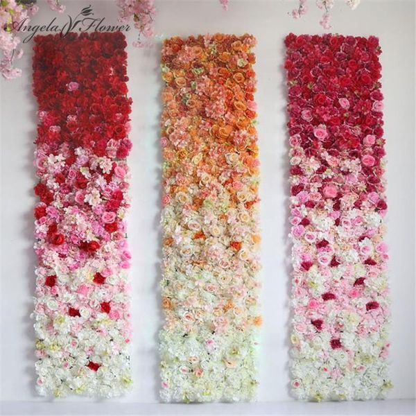 

decorative flowers & wreaths custom 2m 3d roll up artificial flower wall rose peony runner arrangement wedding backdrop decor party event ba