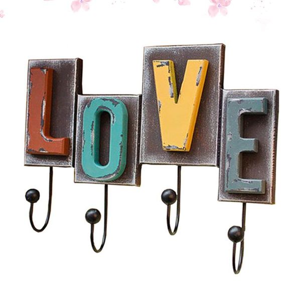 

novelty items 1pc wall hook wooden coat hanger wood mounted hanging organizer retro decoration for home outdoor