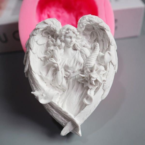 

fairy silicone soap moulds gypsum diffuser mould angel handmade craft tools