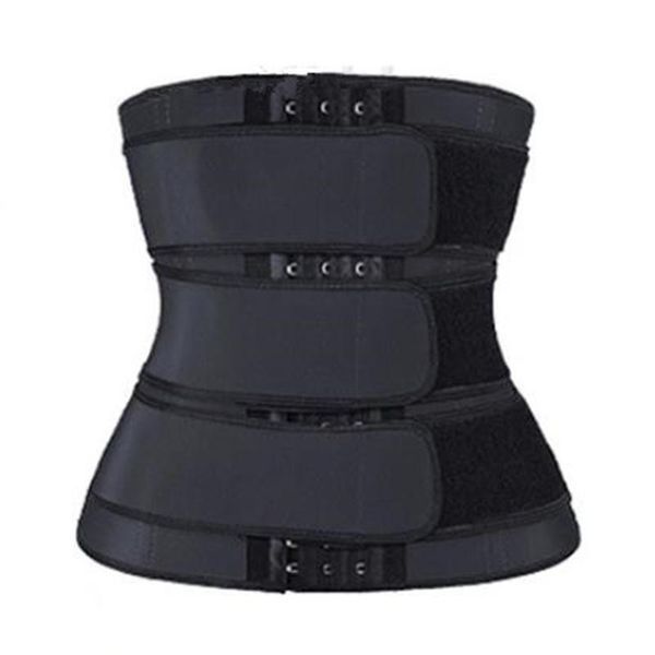 

women's shapers women sauna waist cinchers body sweating slimming corset abdomen fat burn tummy control adjustable plus size s-6xl, Black;white