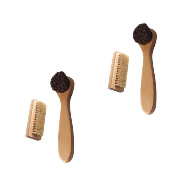 

nail brushes 4pcs handwashing wooden bristles cleaning, Yellow