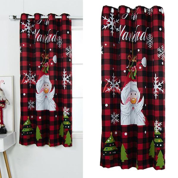 

63' / 84' blackout christmas curtains panel living room xmas drapes decor curtain &
