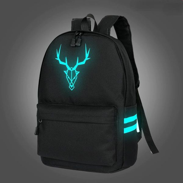 

backpack 2022 luminous canvas men's women's casual lapbackpacks outdoor travel bag pocket female student school bags bagpack