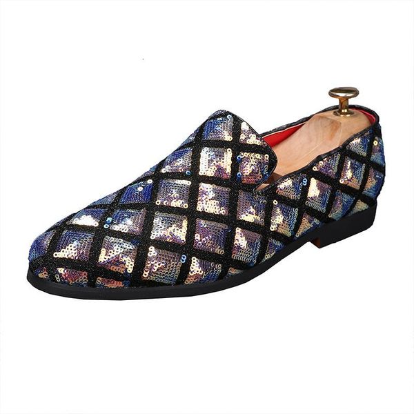 

dress shoes shiny men's wedding formal sequins office sapato social masculino party business prom footwear heren schoenen vwcu, Black