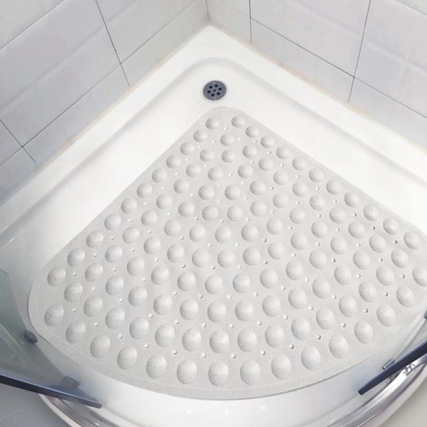 

corner shower mat sector rubber anti-slip quadrant bath anti-bacterial suction for tub non-slip bathtub 54x54cm mats