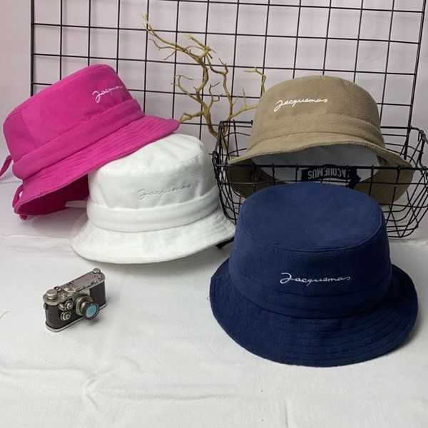 

wide brim hats woman embroidery wool letter le bob picchu bucket hat cap, Blue;gray
