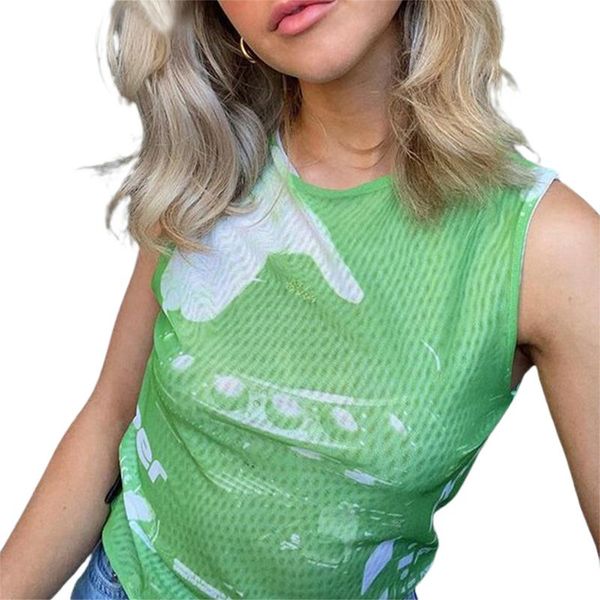 

women's tanks & camis hirigin fashion women close-fitting sleeveless printed pattern round collar camisole breathable and thin for lad, White