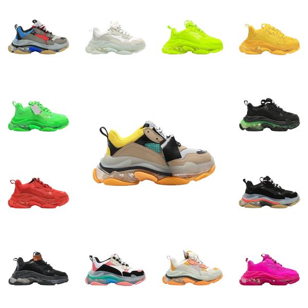 

17fw retro triple s sneaker trainer paris bottom old dad shoes grandpa baskets femmes chaussures hommes luxury women designer men casual sho