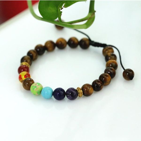 

beaded, strands seven star rosary bracelet accessories transfer stone bead meditation men's and women's yoga healing buddhist, Black