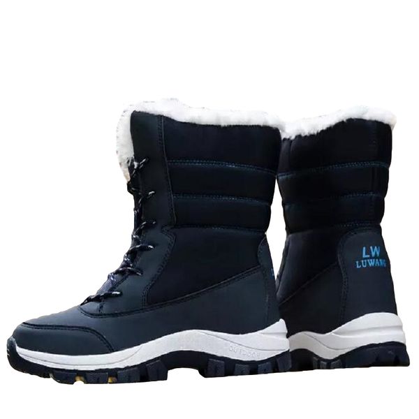 

snow women black boots winter red womens boot shoe keep warm christmas trainers sports sneakers size 35-42 06982 s