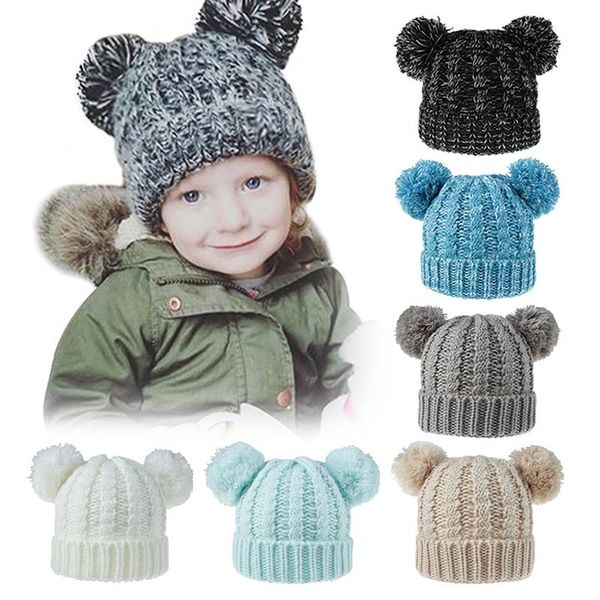 

beanies fashion child caps cute infant baby head cover keep warm winter accessories cap bonnet hat headscarf knitted