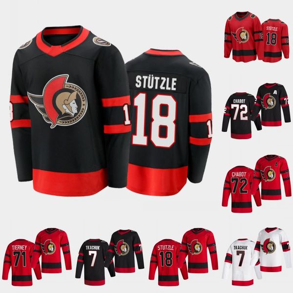

ottawa 18 tim stutzle jersey senator claude giroux alex debrincat brady tkachuk thomas chabot anton forsberg antoine bibeau alex formenton e, Black;red