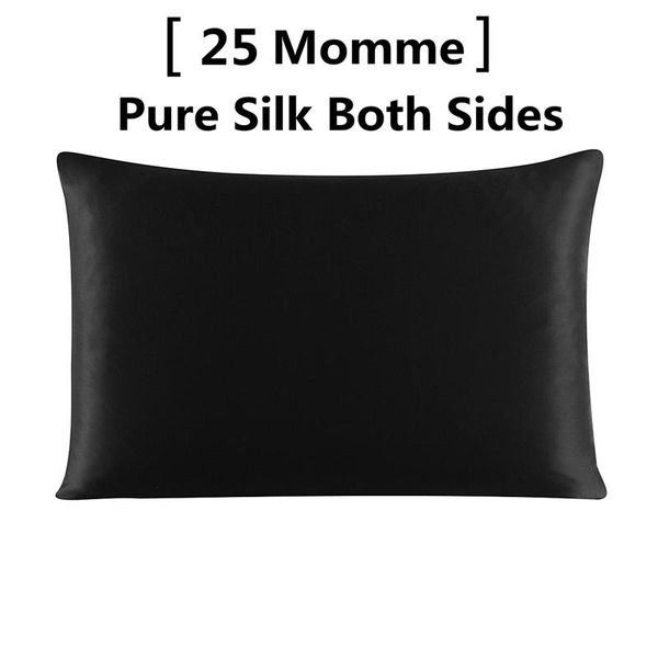 

pillow case 25 momme pure silk zipper pillowcase 1pc 100% nature mulberry for healthy standard queen king