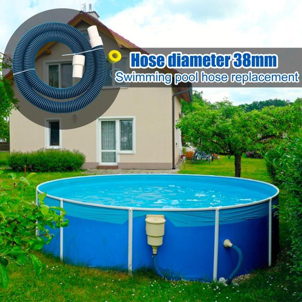 

pool & accessories eva spare hose 2m 38mm swimming pump parts water inground vacuum replacement pipe