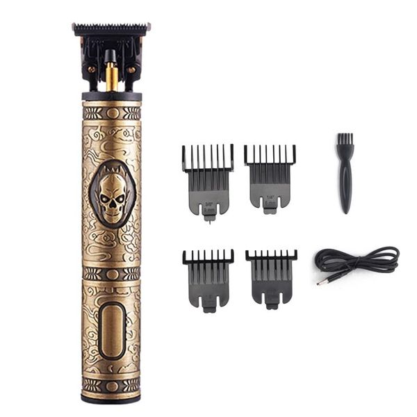 

electric hair clippers men t-blade carving metal trimmer barber grooming