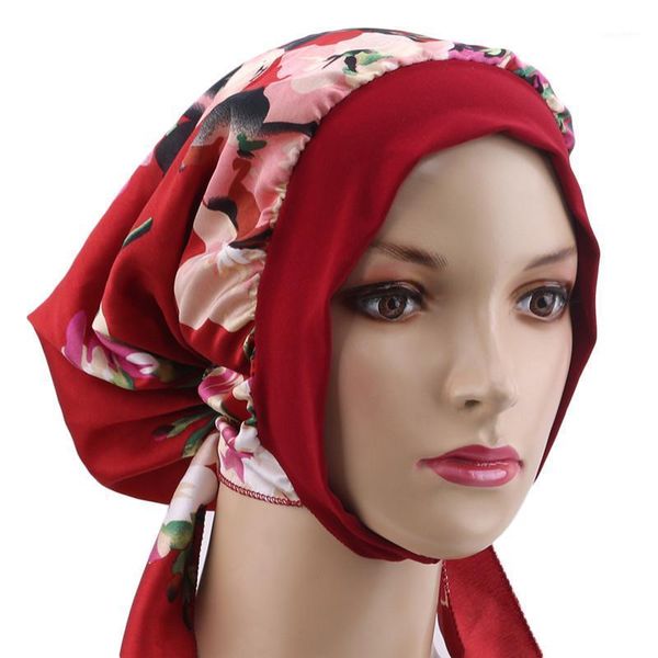 Frauen Reiten Radfahren Kappe Kopftuch Herbst Turban Hut Damen Satin Kopfschmuck Band Bandana Ciclismo Haarband Braid Caps Masken