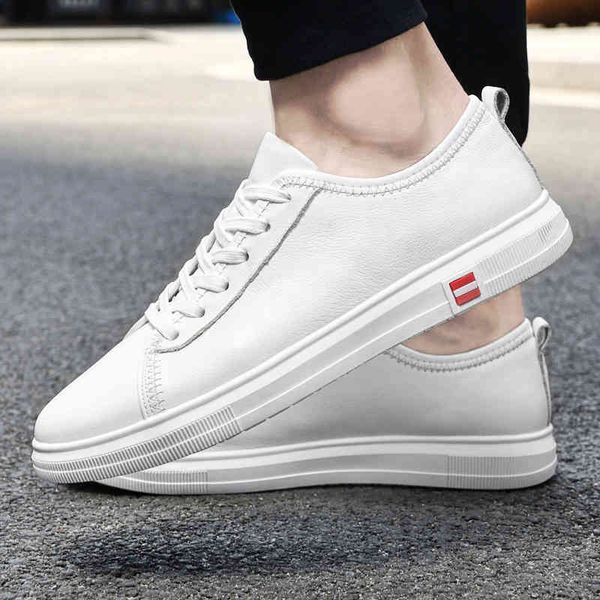 

dress shoes man flat classic men outdoor lace up genuine leather italian formal fashion sneakers casual comfortable soft kzf7, Black