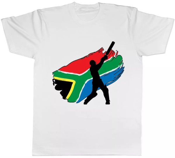 

south africa cricket mens womens ladies t-shirt tee, White;black