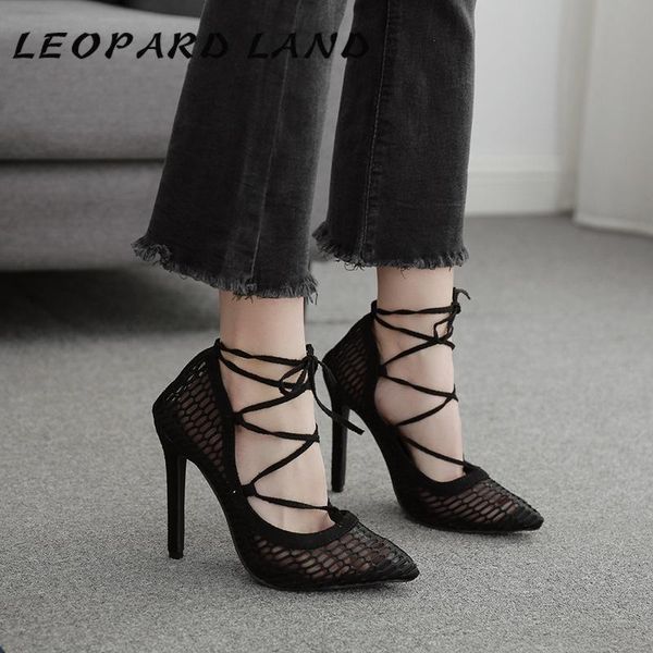 

2021 summer fashion black cross straps fine heel women's shoes hollow roman large size high sandals zl
