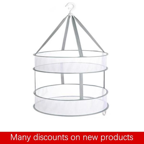 

folding clothes rack hanging clothes basket dryer socks toys drying net drying rack household storage bags