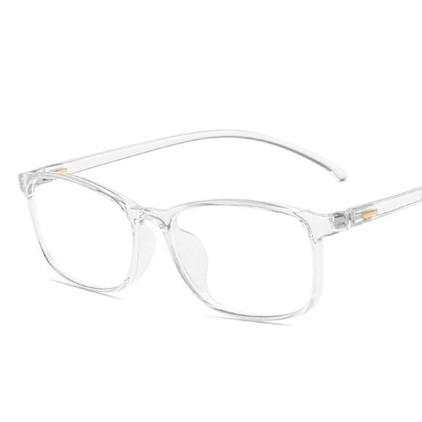 

fashion sunglasses frames 2021 anti-blue light computer myopia glasses clear frame retro men eyeglasses square plastic women, Black