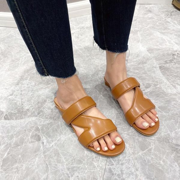 

flat heel spring summer slippers women' shoes women sandals, Black