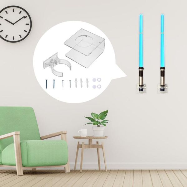 

hooks & rails 1pc household lightsaber holder wall-mounted storage bracket
