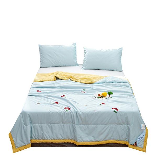 

comforters & sets embroidered summer thin quilting blankets for baby kids bedspreads and chair covering