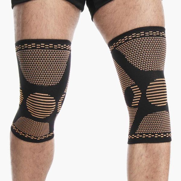

elbow & knee pads support wrap brace compression strap elastic nylon knitted kneepad breathable anti-slip sport fitness pad s-xl, Black;gray
