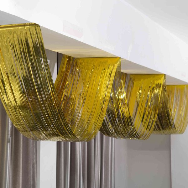 

new 61 wave rain wire pendant l mall ceiling decoration