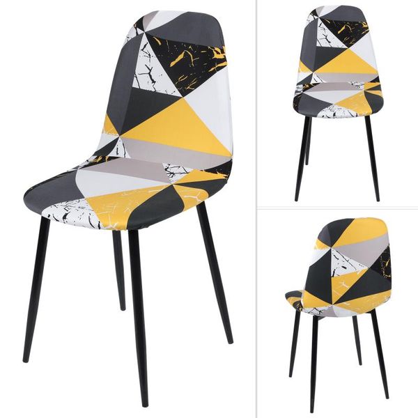 

1/2/4/6 pcs spandex fabric bar chair cover printed stretch seat case for living room banquet dining home washable removable covers