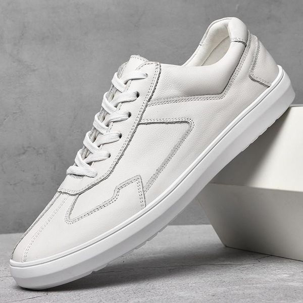 

dress shoes men leather slip on casual brogue spring ankle boots vintage classic male, Black