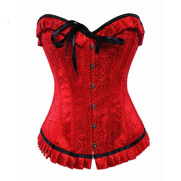 

luxury women's shapers 8137 court jacquard women's red auspicious round pleated corset underwear, Black;white