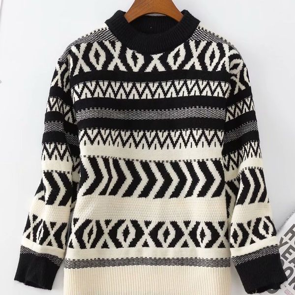 

women's sweaters border attacked european and american female color white turtleneck sweater thick 8tyu, White;black
