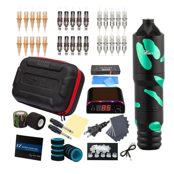 

ez complete kit filter v2 plus cartridge tattoo machine power supply needles accessoriesscouts