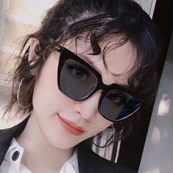 

sunglasses vintage cateye women sun glasses trend big frame cat eye for female designer eyewear uv400, White;black