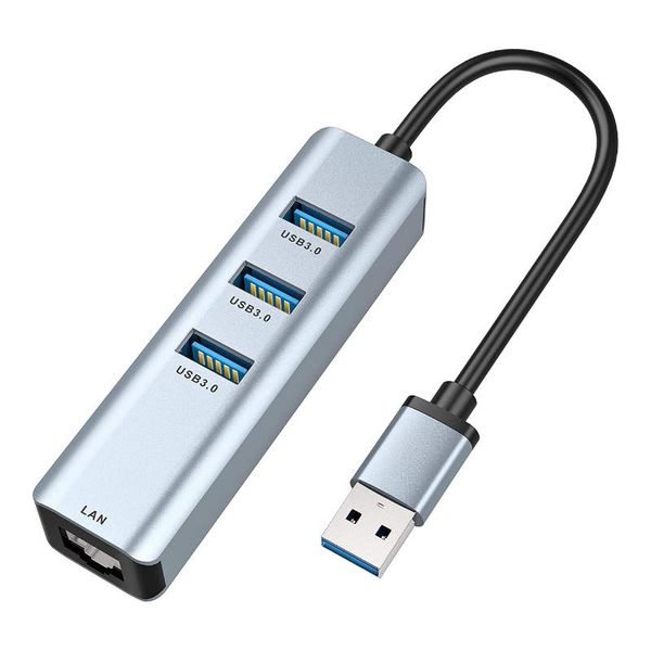 

hubs 4 in 1 usb ethernet adapter aluminum usb3.0 to rj45 gigabit laphub for pc notebook