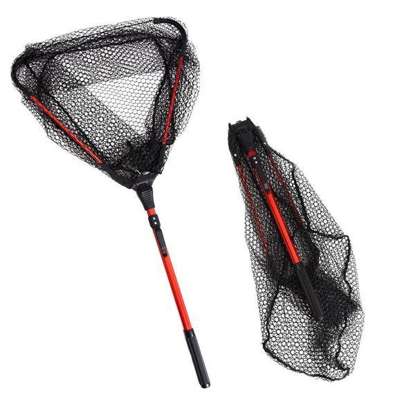 

fishing accessories telescoping foldable net with retractable aluminum alloy rods handle supplies elegance