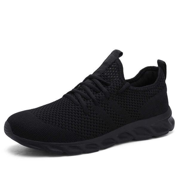 

light running shoes comfortable casual men's sneaker breathable non-slip wear-resistant outdoor walking men sport shoes 211014, Black;white