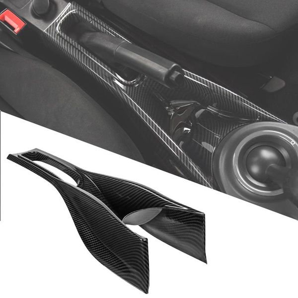 

carbon fiber gear shift storage box for smart 453 fortwo center armrest car styling accessories organizer