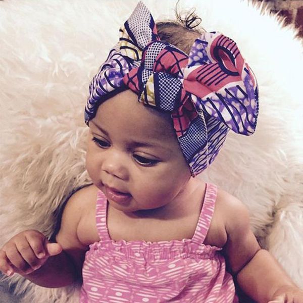 

ethnic clothing girls headwrap turban african geo batik print headband bow trendy girl fashion adorable cute for brw wya013, Red