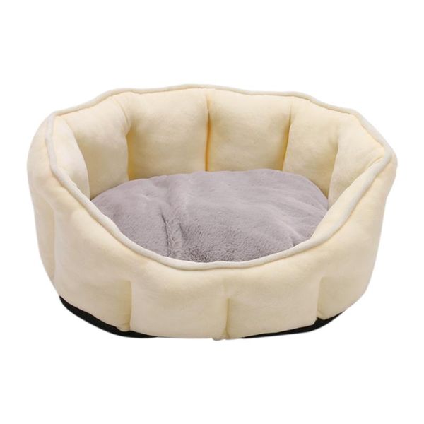 

plush washable anti slip home dog cat sleeping high walls design portable ultra soft winter warm solid easy clean pet bed indoor beds & furn