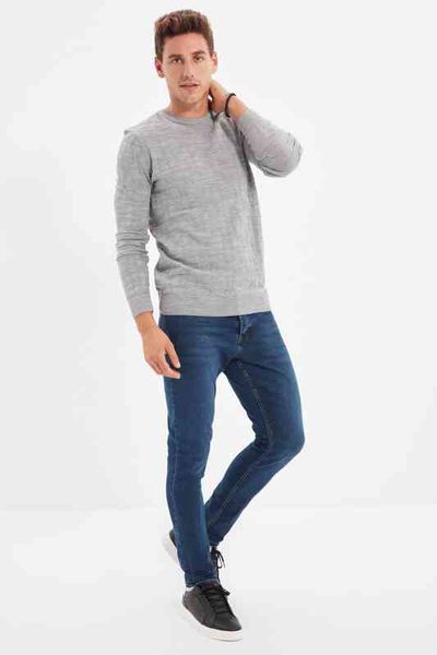 

trendyol male tapared skinny jeans tmnaw22je0048, Blue