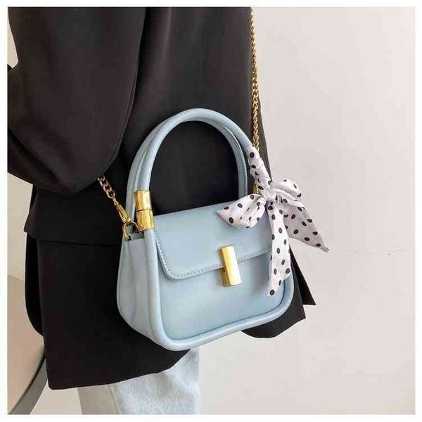 

lock small fresh candy color chain messenger single shoulder portable women's silk scarf princess bag
