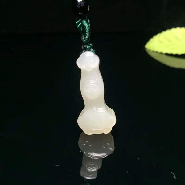 

lockets h18#exquisite hetian jade auspicious pendant, Silver
