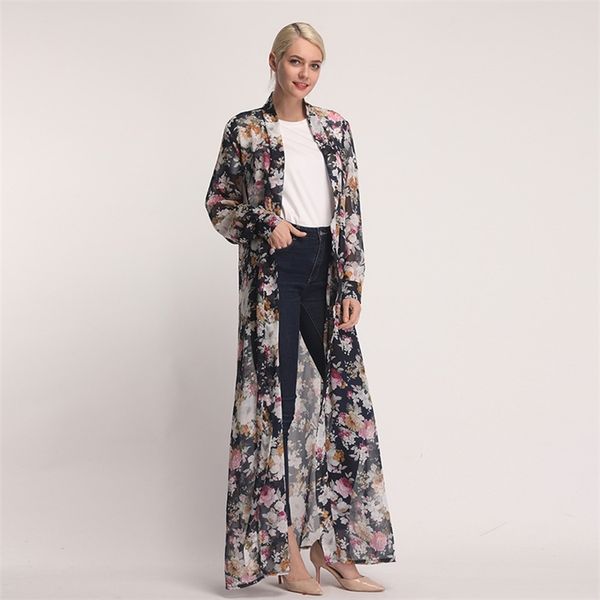 

chiffon kaftan dubai abaya kimono hijab muslim dress turkish islam clothing abayas for women caftan robe musulman de mode femme, Red