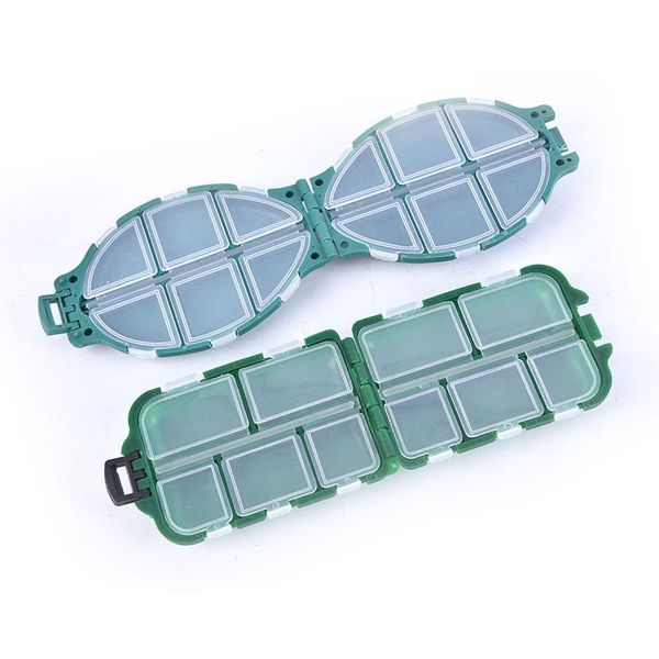 

fishing accessories compartment storage box plastic bait spoon hook gadget rectangular fish tackle boxes