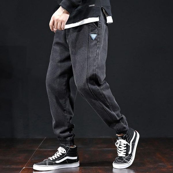 

men's jeans autumn plus fat size harem pants loose tide brand leggings spring and models, Blue